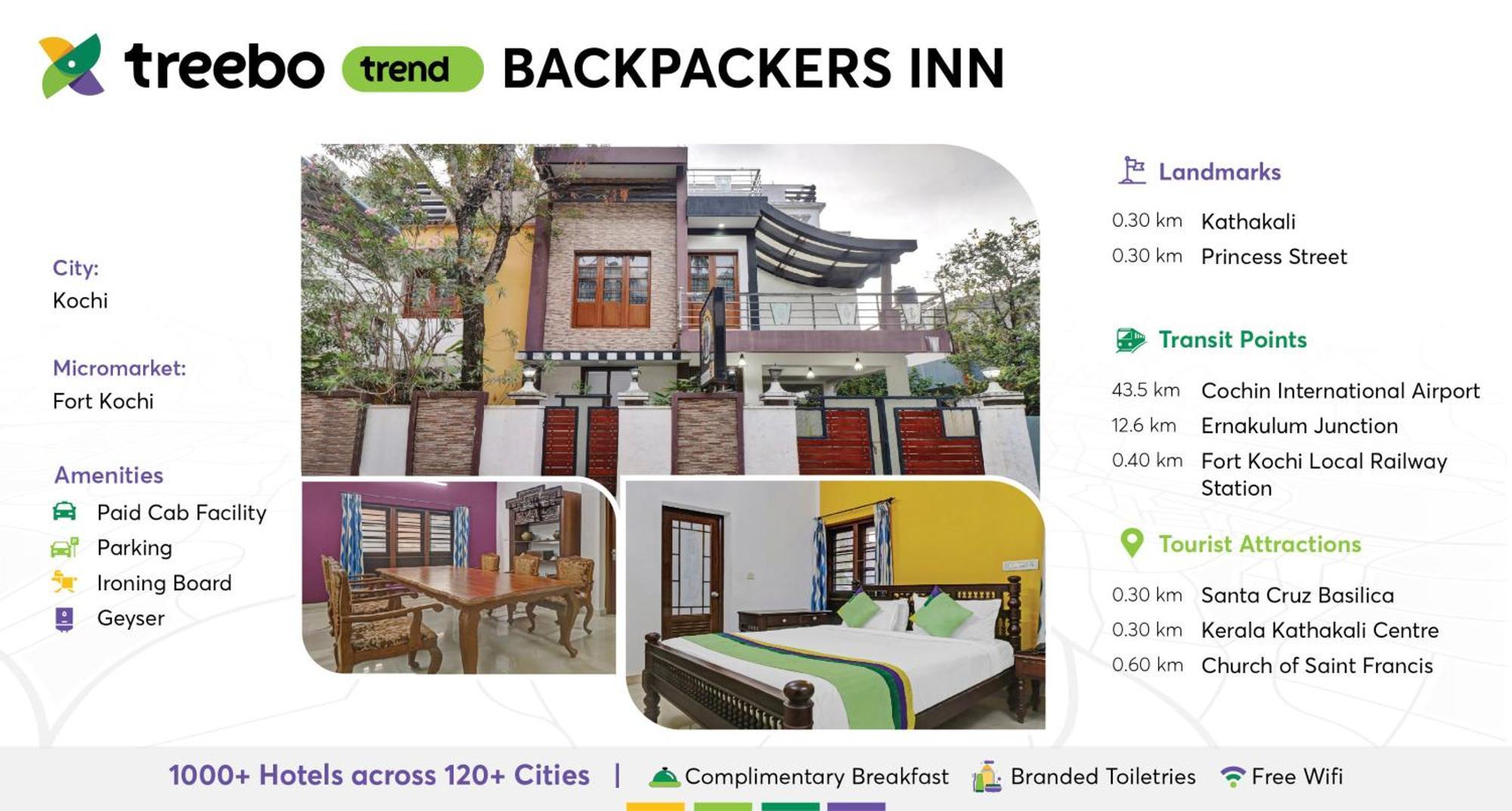 Treebo Backpackers Inn Kochi Ngoại thất bức ảnh